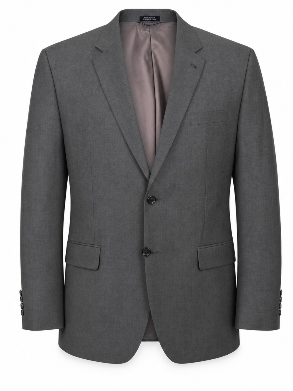 Saddlebred Gray Two Button Blazer Suit Jacket Size‎ 56R Big & Tall